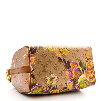 Louis Vuitton Metallic Monogram LV Garden Speedy Bandouliere 25 Gold 4 of 9
