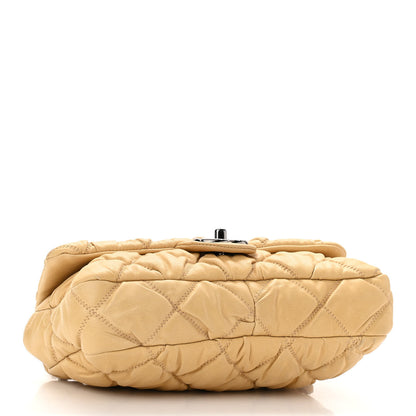 Chanel Calfskin Quilted Medium Bubble Quilt Flap Bag Beige 4 of 11
