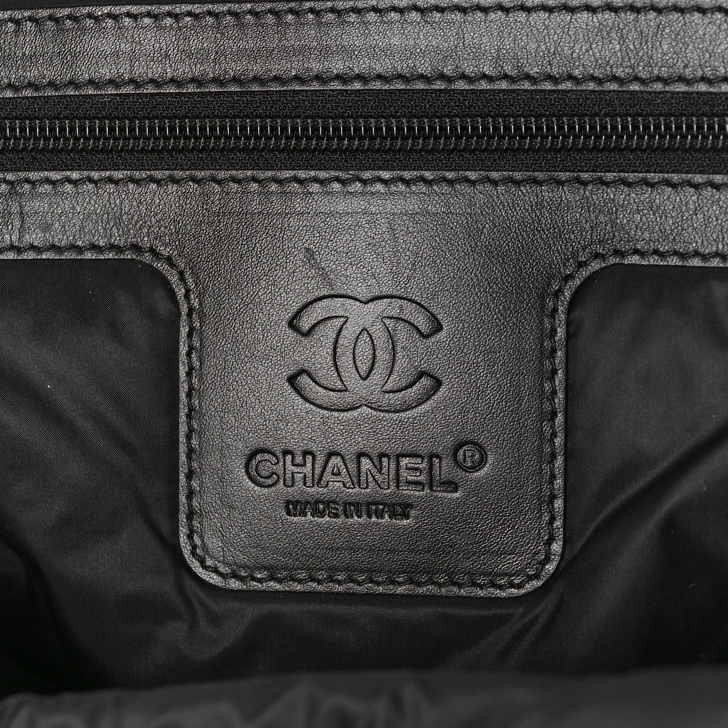 Chanel Nylon Quilted Coco Cocoon Backpack Khaki Black 6 of 9