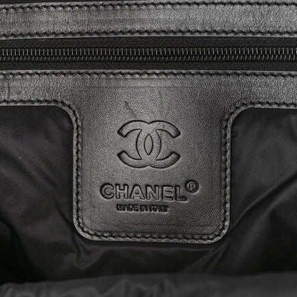 Chanel Nylon Quilted Coco Cocoon Backpack Khaki Black 6 of 9