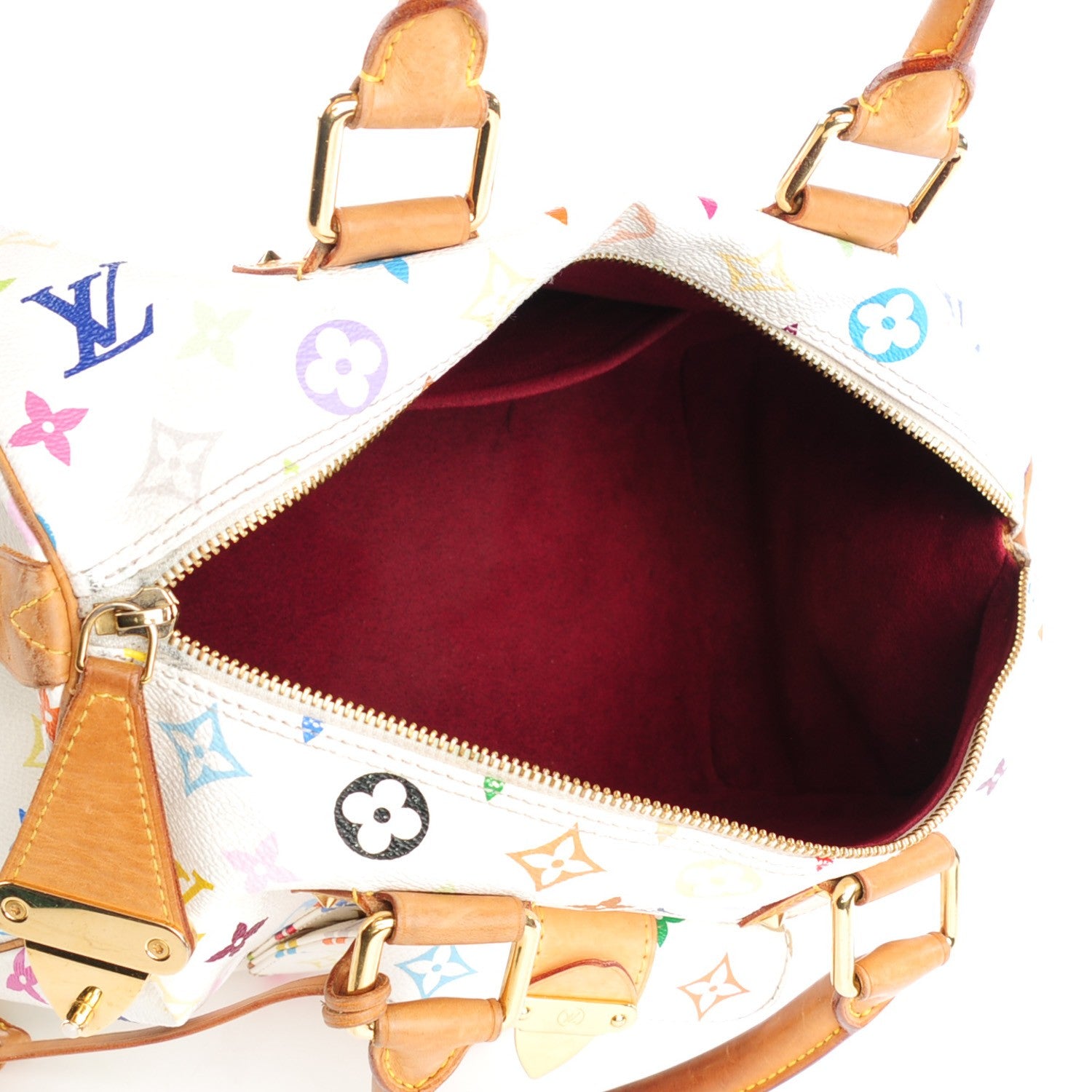 Louis Vuitton Monogram Multicolor Speedy 30 White 5 of 9