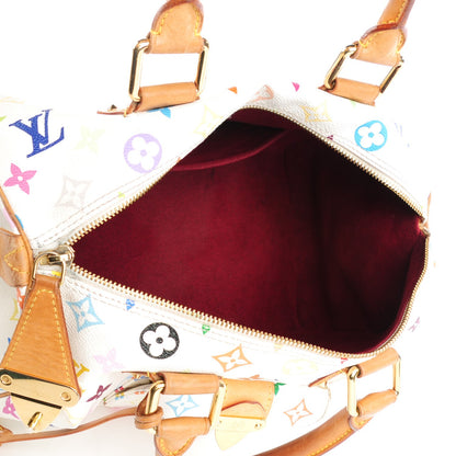 Louis Vuitton Monogram Multicolor Speedy 30 White 5 of 9