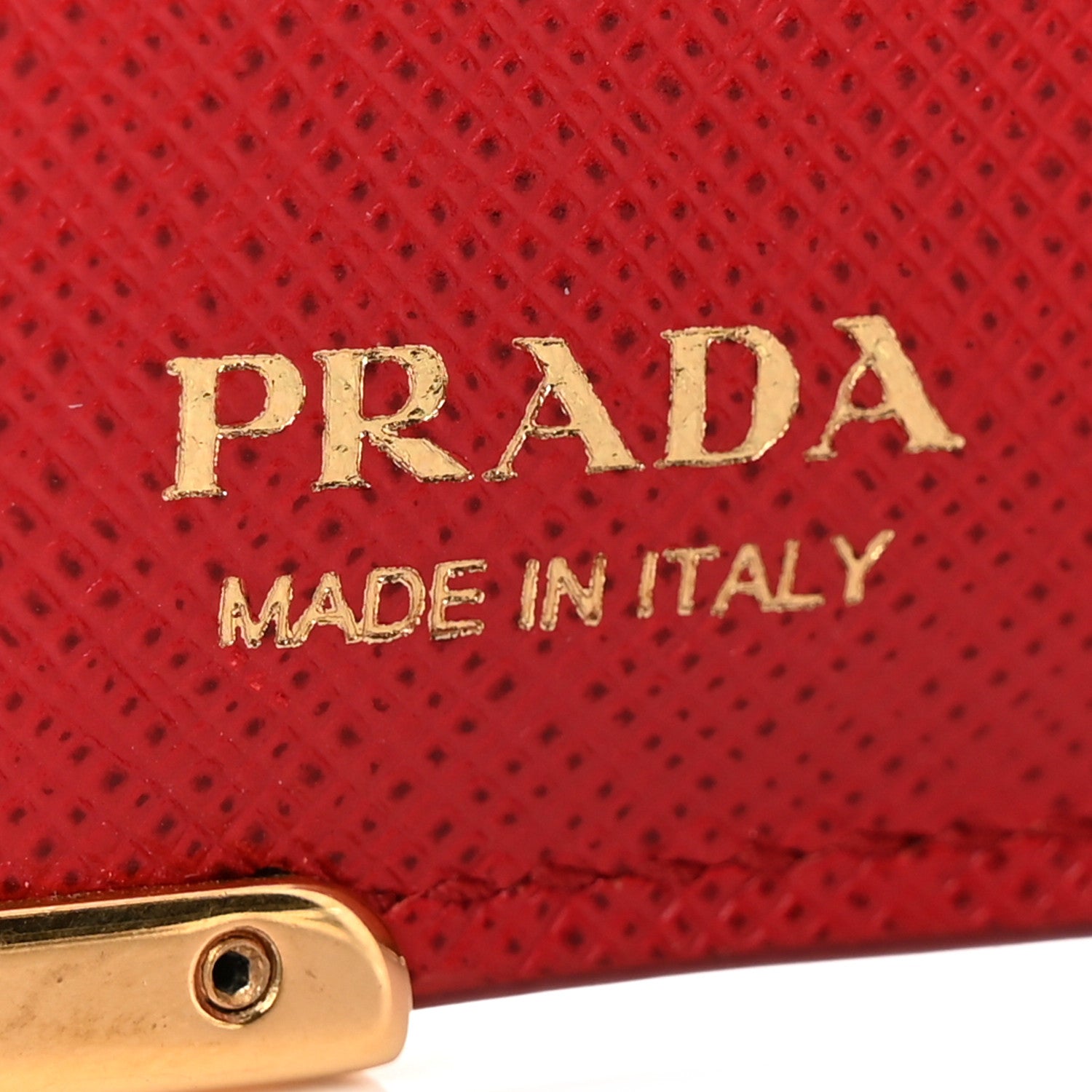 Prada Saffiano Cahier Compact Flap Wallet Fuoco 6 of 10