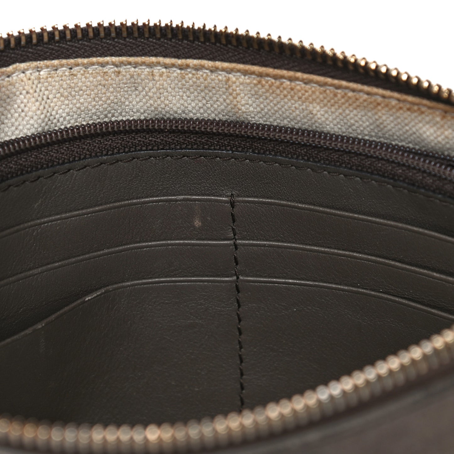 Pebbled Calfskin Soho Wristlet Brown