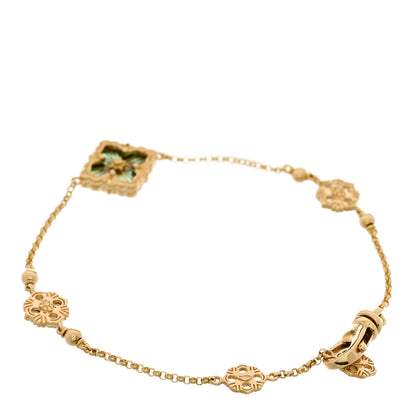 Buccellati 18K Yellow Gold Enamel Opera Tulle Bracelet Green 2 of 4