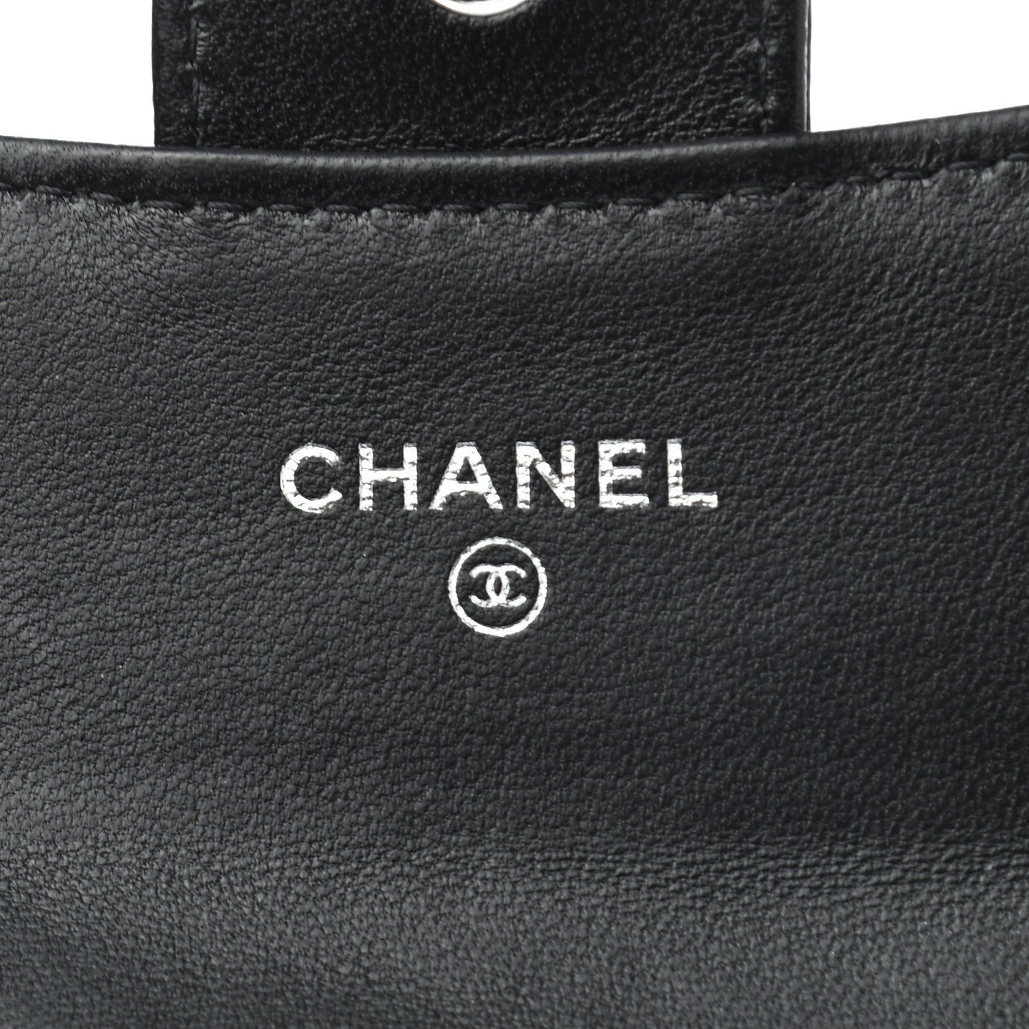 Chanel Lambskin Quilted Flap Card Holder Wallet So Black 6 of 8