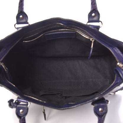 Balenciaga Smooth Calfskin Metallic Patent Giant 12 Silver Hardware City Ultraviolet 7 of 22
