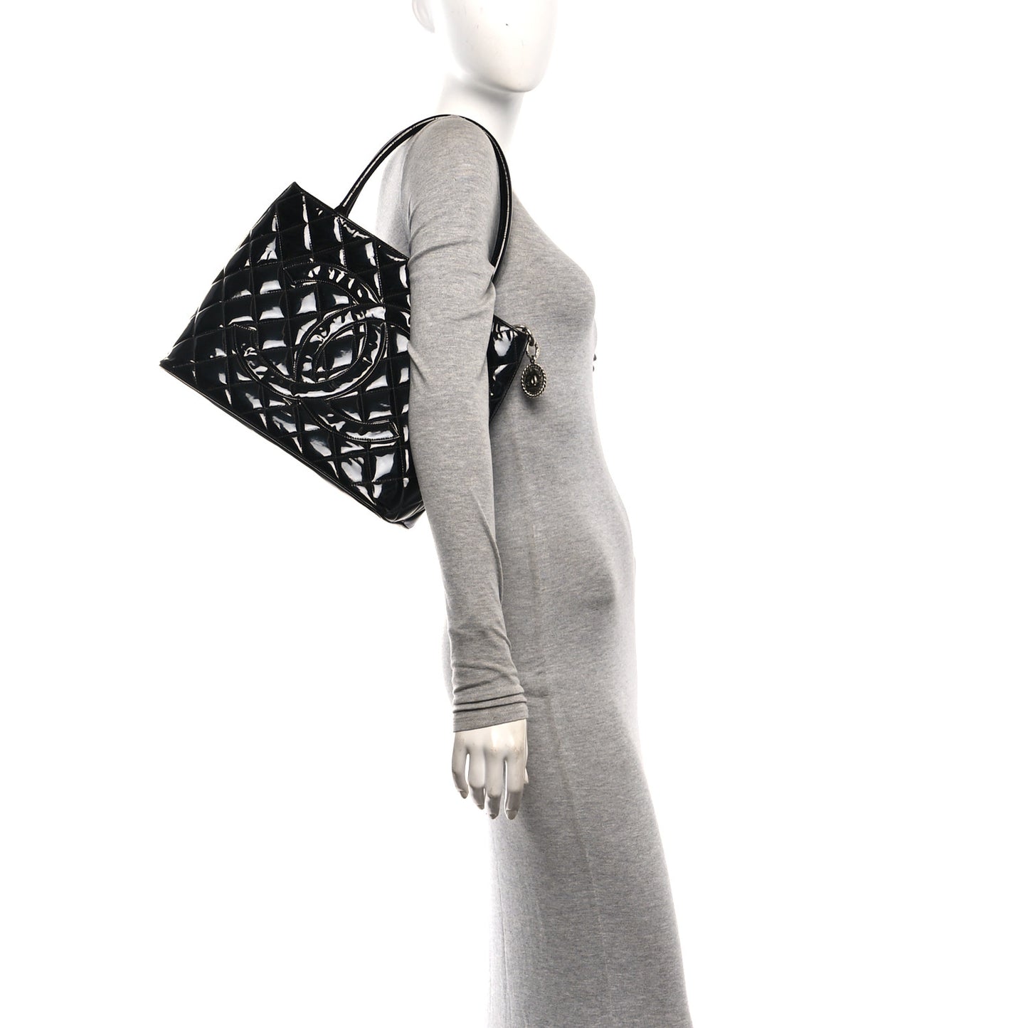 Patent Medallion Tote Black