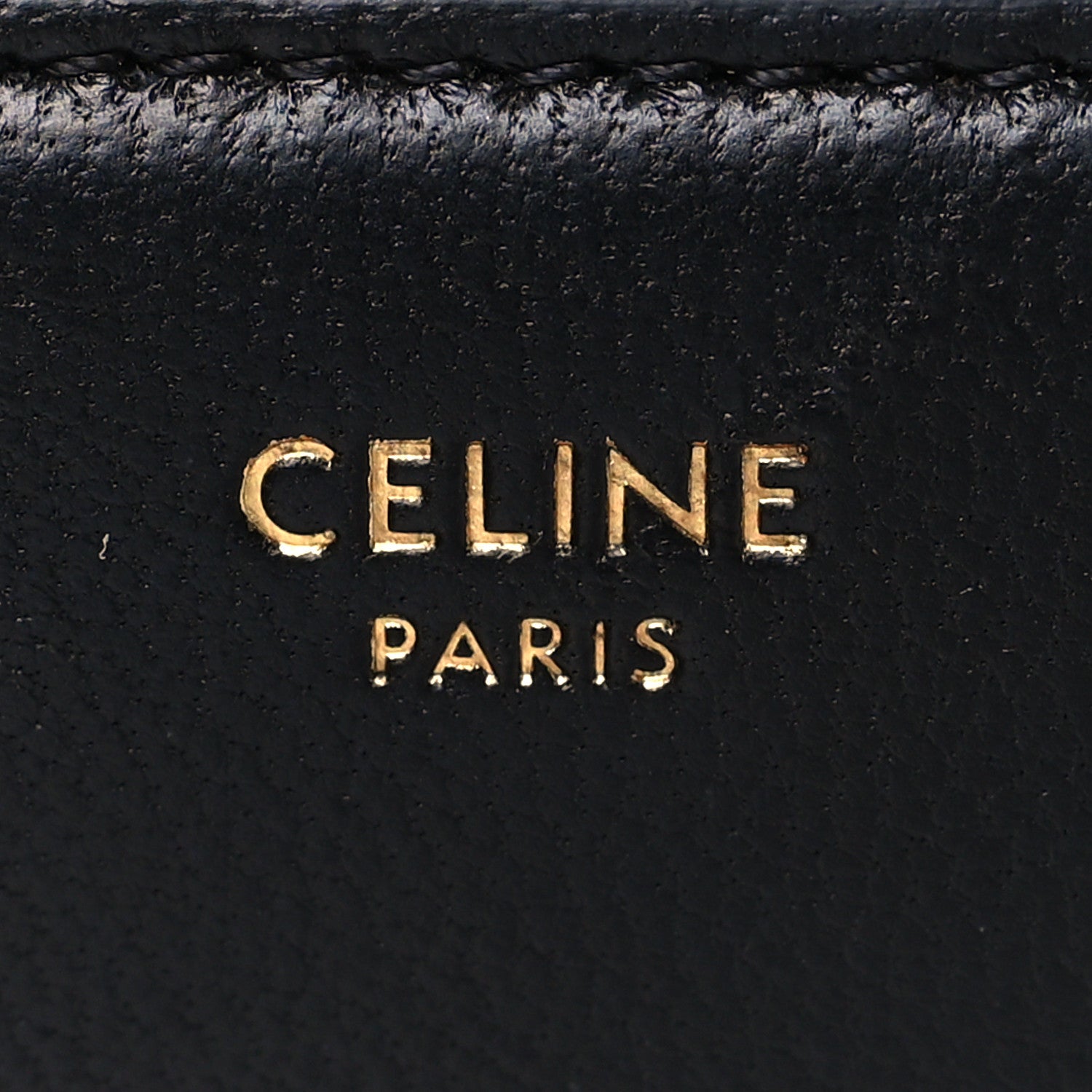 Celine Shiny Smooth Lambskin Small Triomphe Wallet Black 6 of 9