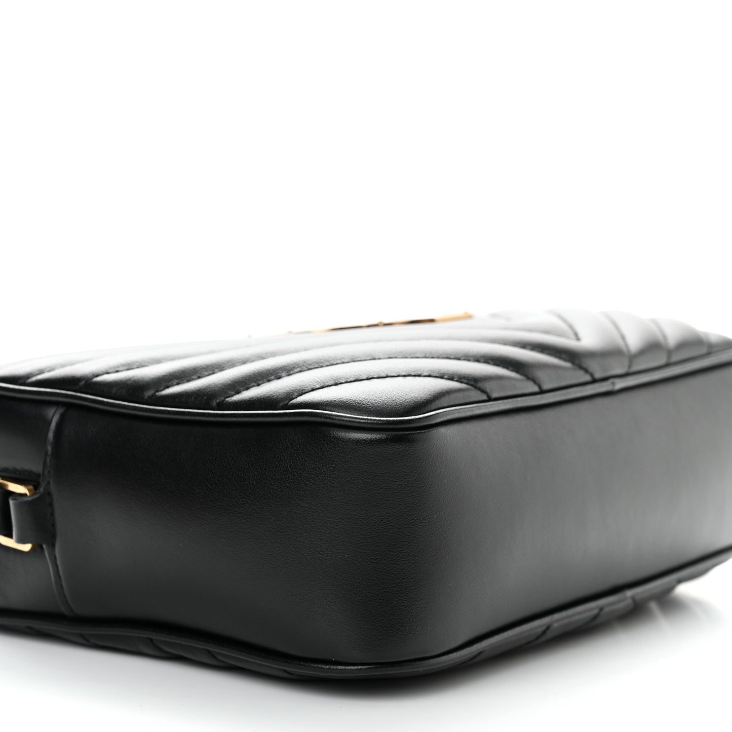 Calfskin Matelasse Monogram Lou Camera Bag Black