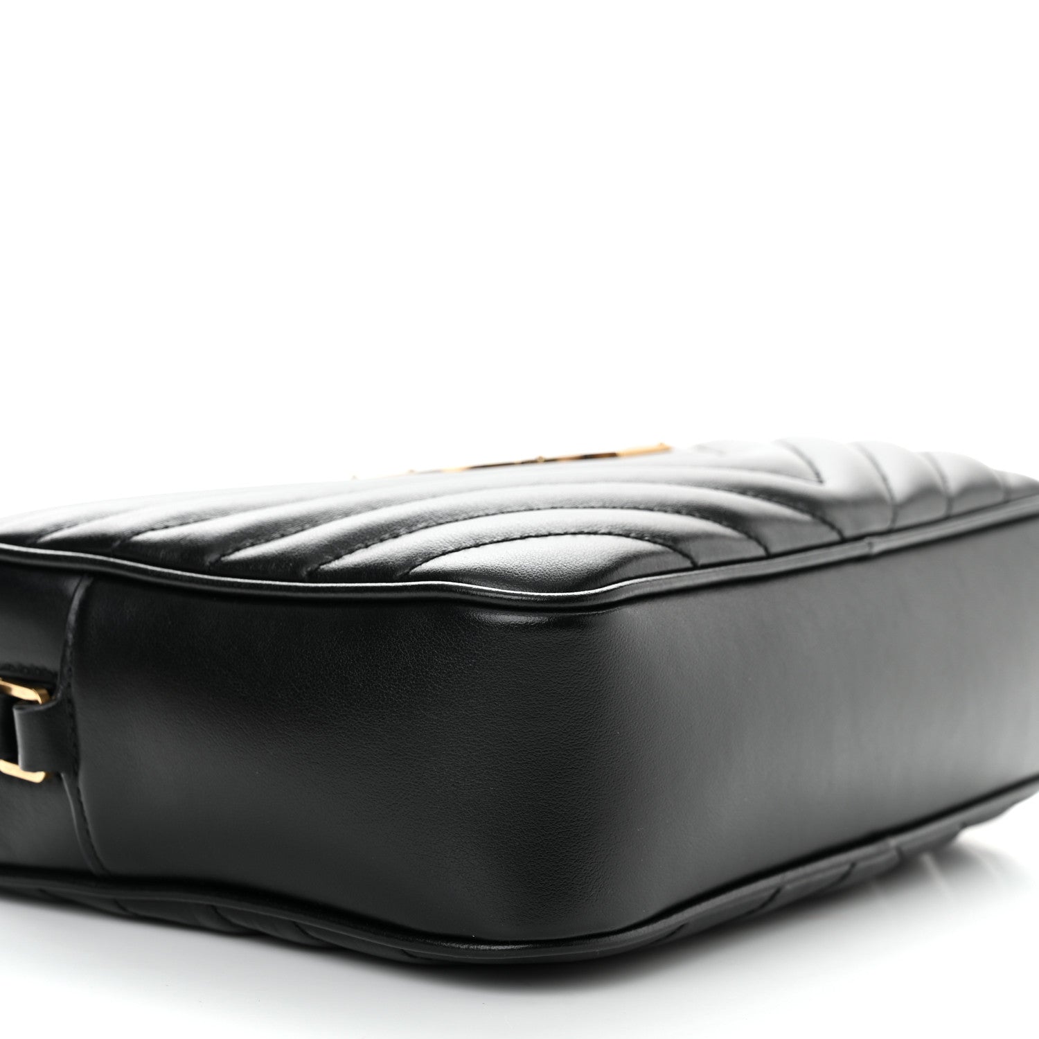 Saint Laurent Calfskin Matelasse Monogram Lou Camera Bag Black 9 of 11
