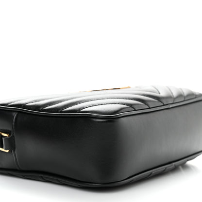 Saint Laurent Calfskin Matelasse Monogram Lou Camera Bag Black 9 of 11