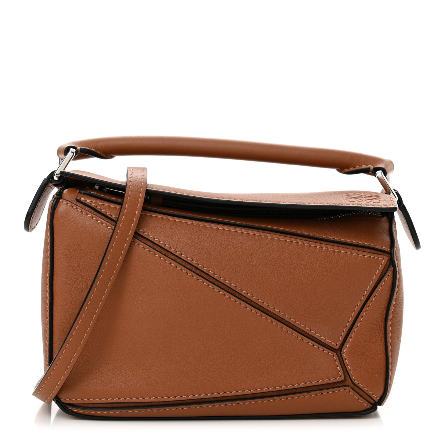 Calfskin Mini Puzzle Bag Tan