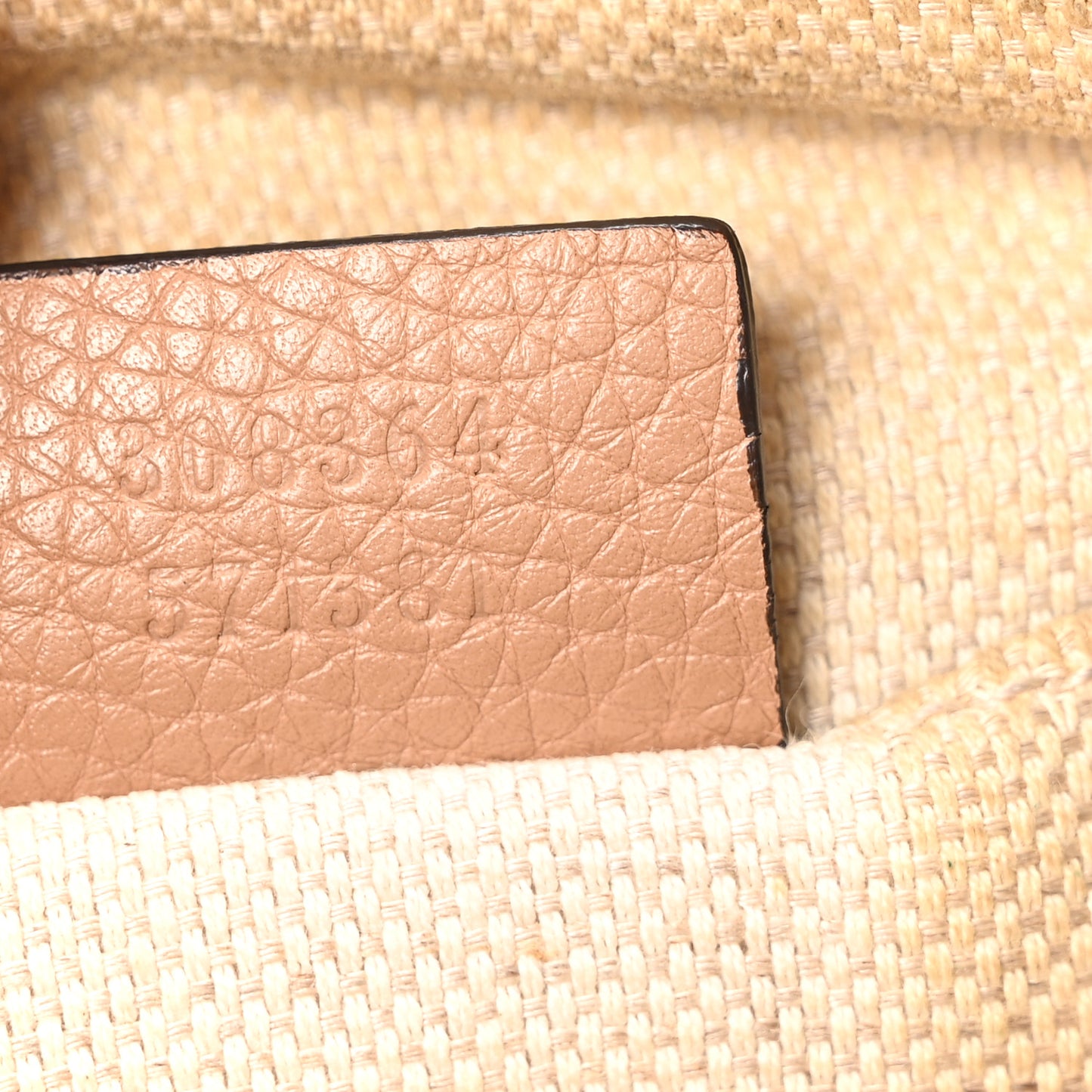 Pebbled Calfskin Small Soho Disco Bag Camelia