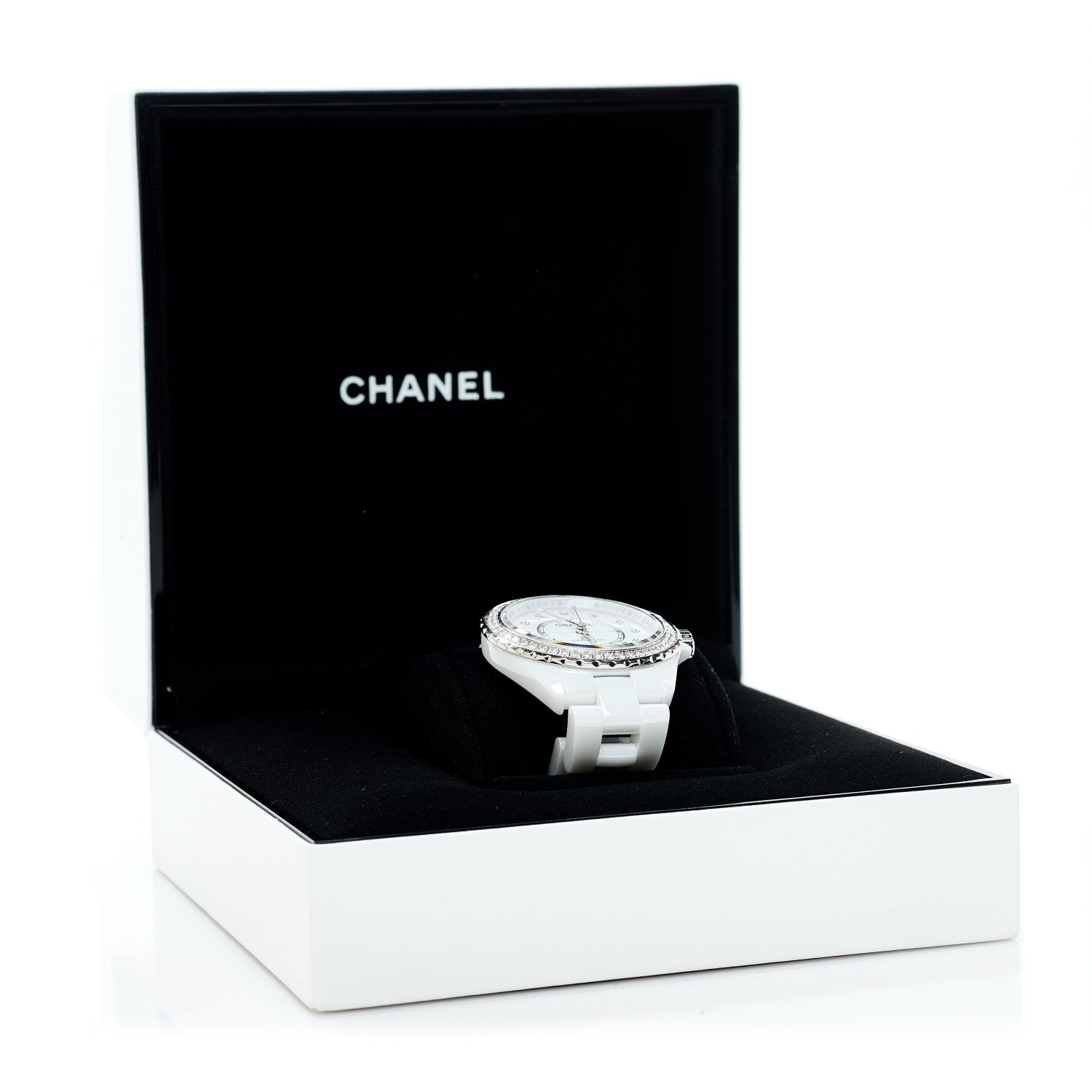 ☆CHANELっちぃ☆様　ホワイト38 Chanel Stainless Steel Ceramic Diamond Bezel 38mm J12 Automatic