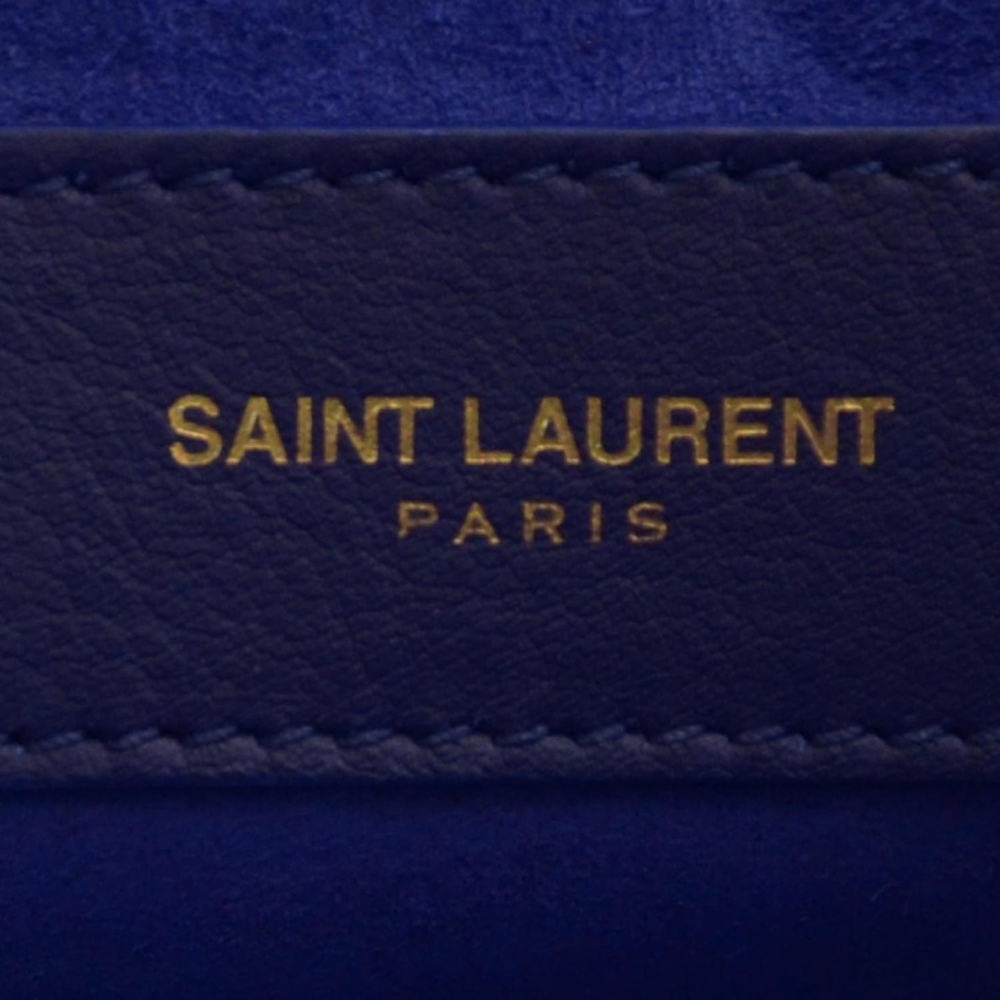 Leather Chyc Clutch Blue