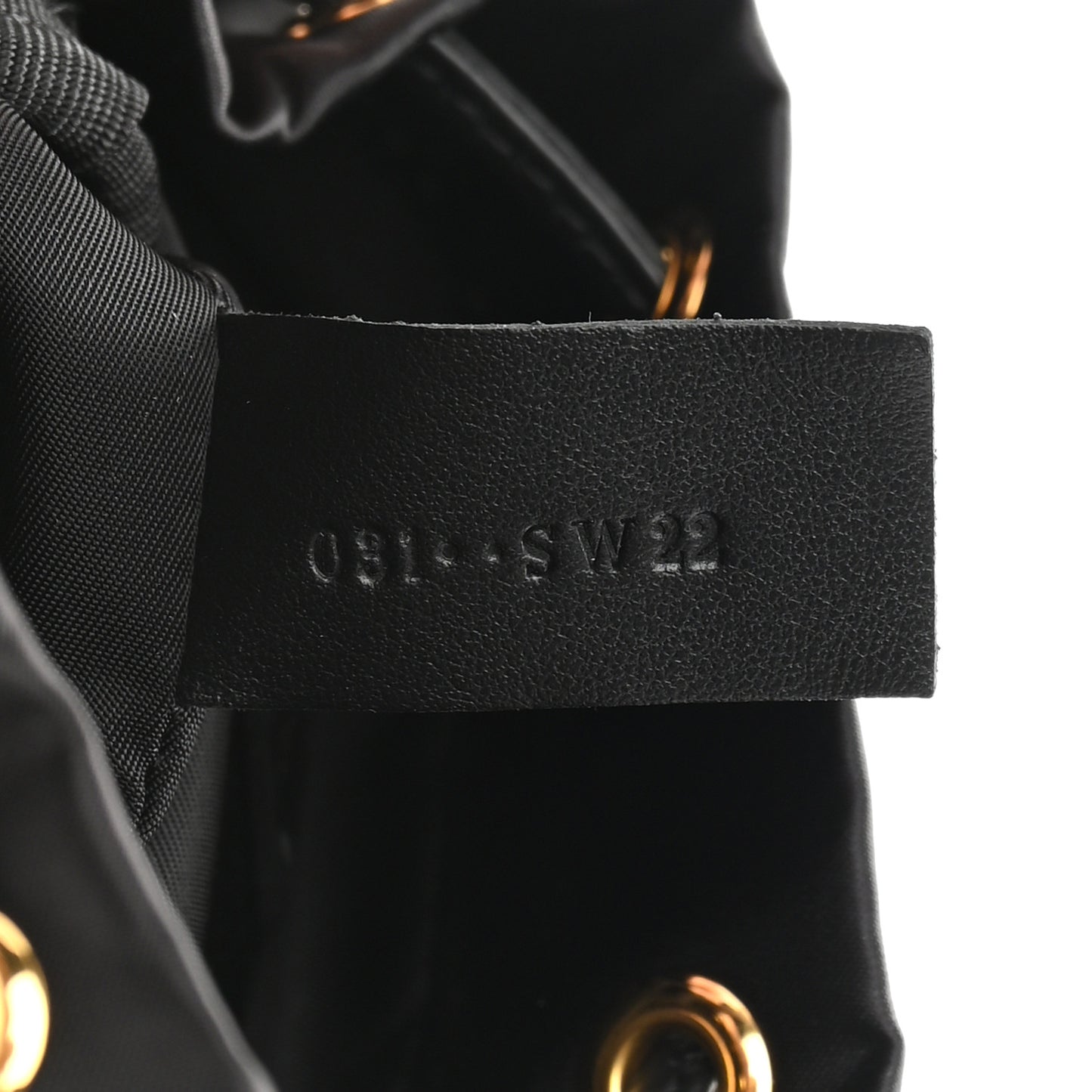 Nylon Small Disco Bucket Bag Black
