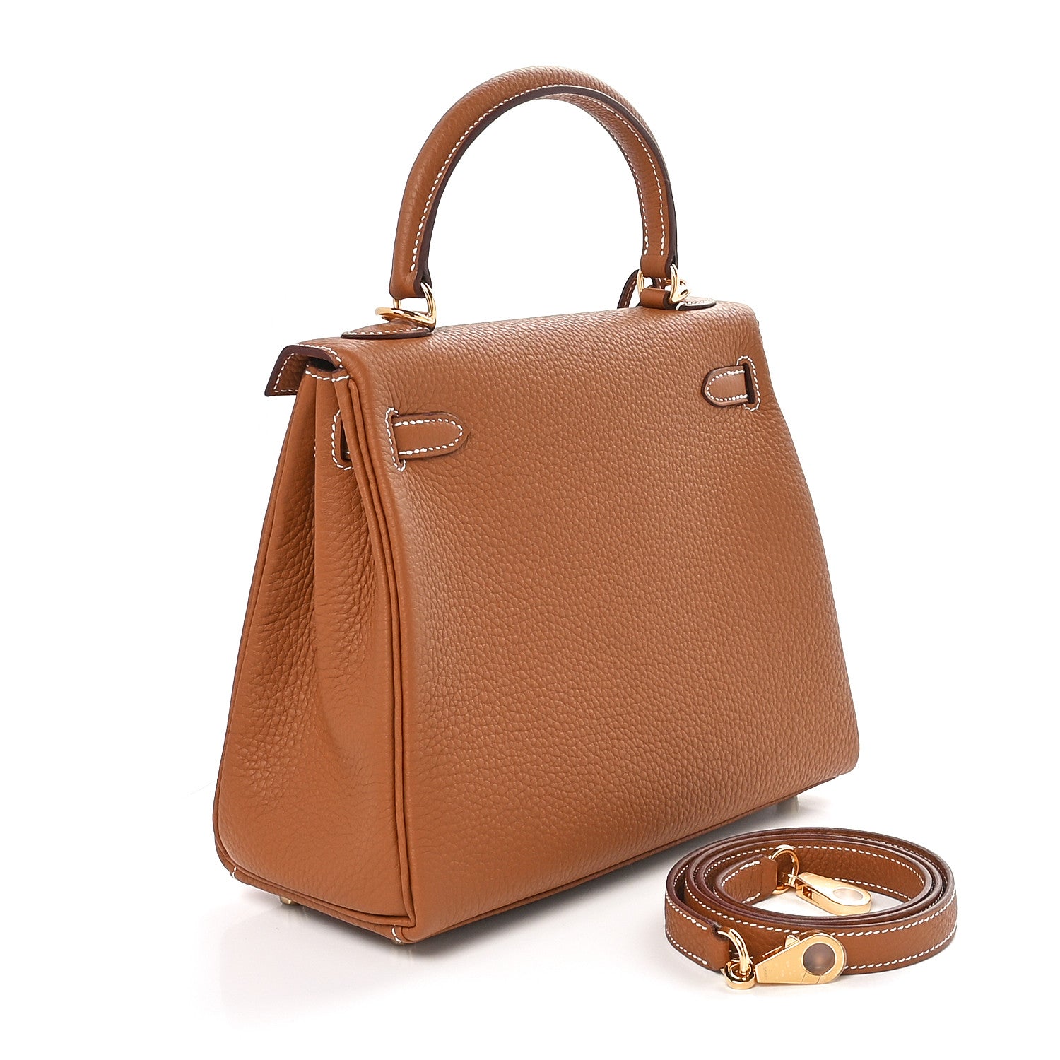 Hermes Togo Kelly Retourne 25 Gold 3 of 11