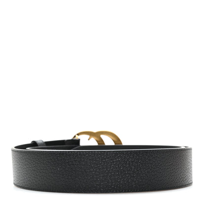 Gucci Textured Calfskin Double G 40mm Belt 100 40 Black 2 of 4