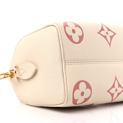 Louis Vuitton Empreinte Monogram Giant Speedy Bandouliere 20 Creme Rose Trianon 7 of 8