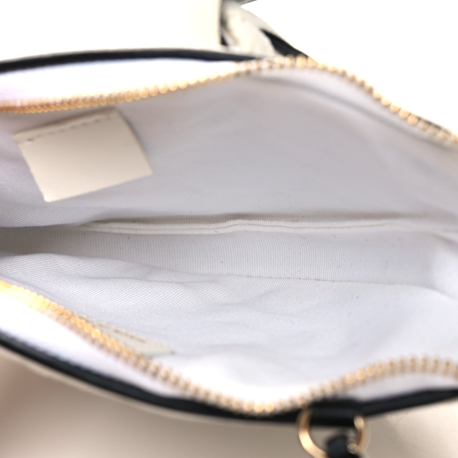 Chanel Canvas Calfskin Tennis Racket Clutch With Chain White Black 5 of 11
