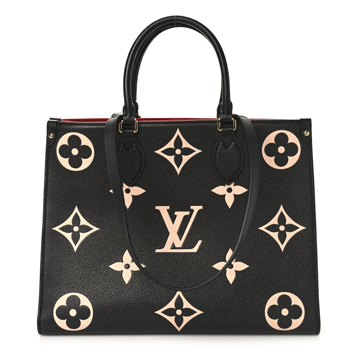 Louis Vuitton Empreinte Monogram Giant Onthego MM Black Beige 1 of 8