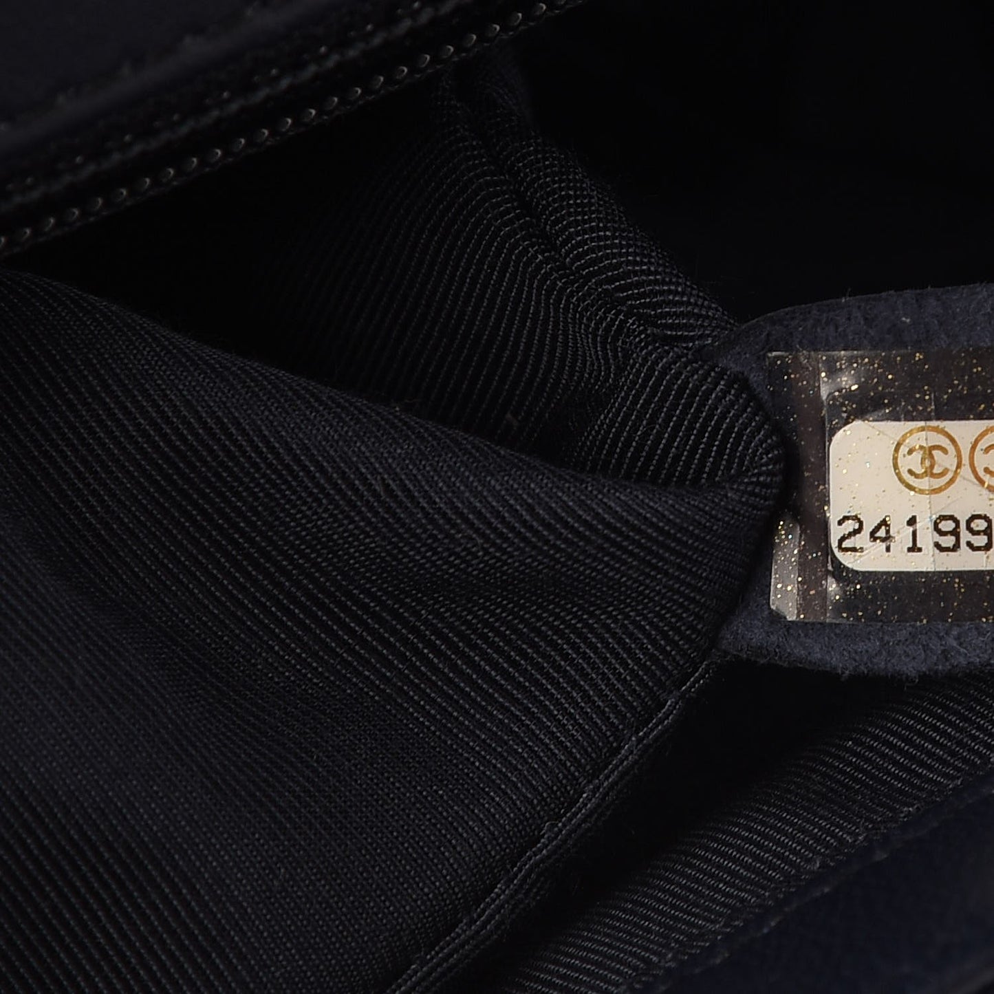 Lambskin Quilted New Medium Boy Flap Dark Navy