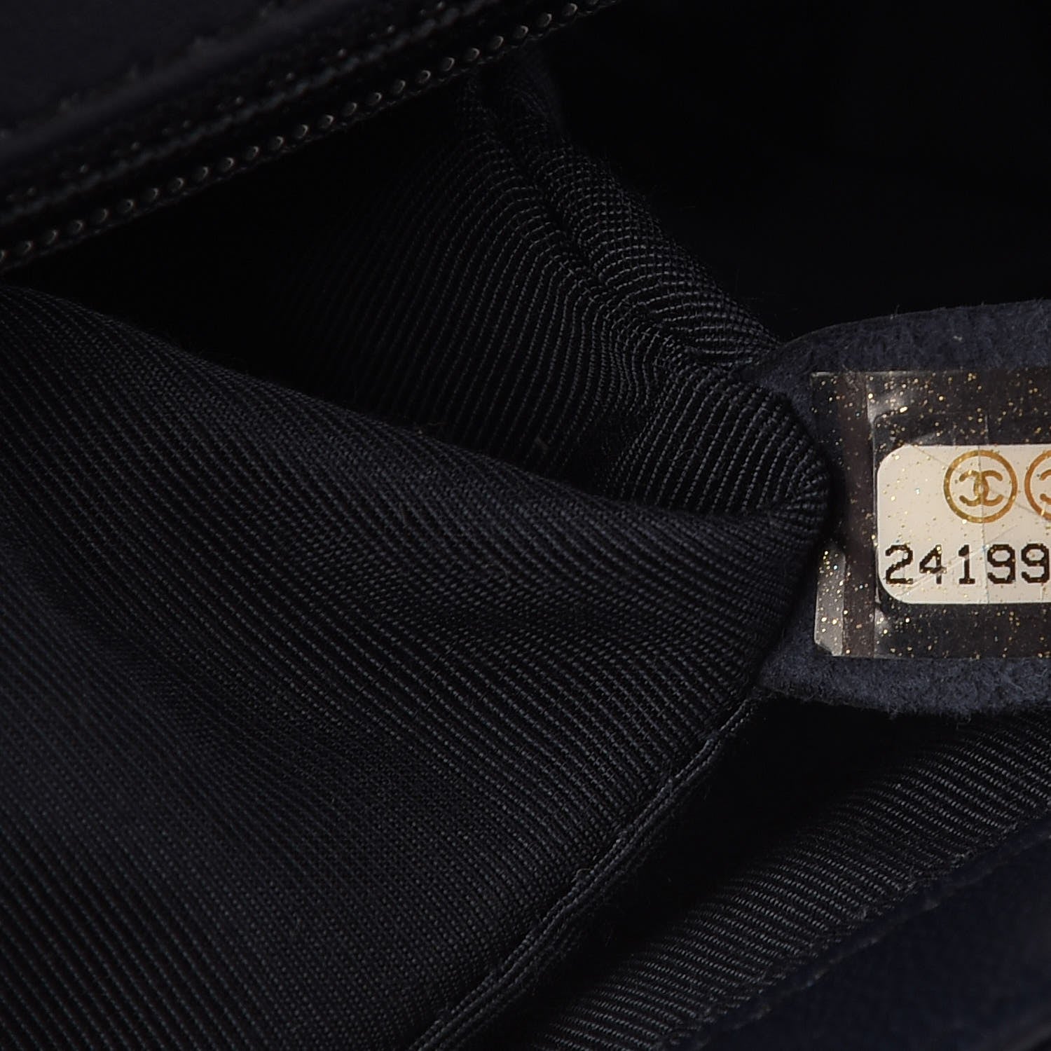 Chanel Lambskin Quilted New Medium Boy Flap Dark Navy 9 of 10