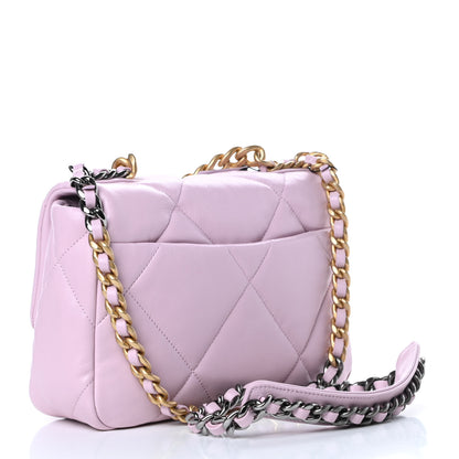 Chanel Lambskin Quilted Medium Chanel 19 Flap Light Pink 2 of 10