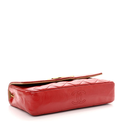 Chanel Lambskin Quilted Small Single Flap Red 4 of 17