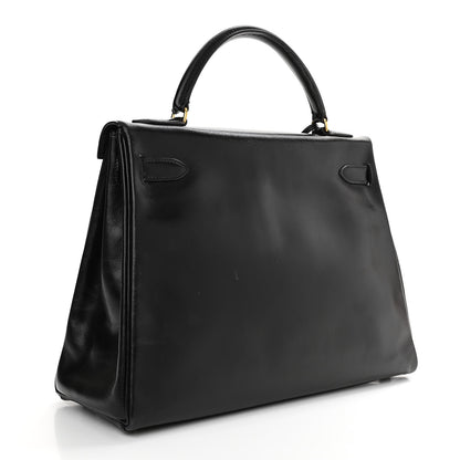 Hermes Box Kelly Retourne 32 Black 2 of 18