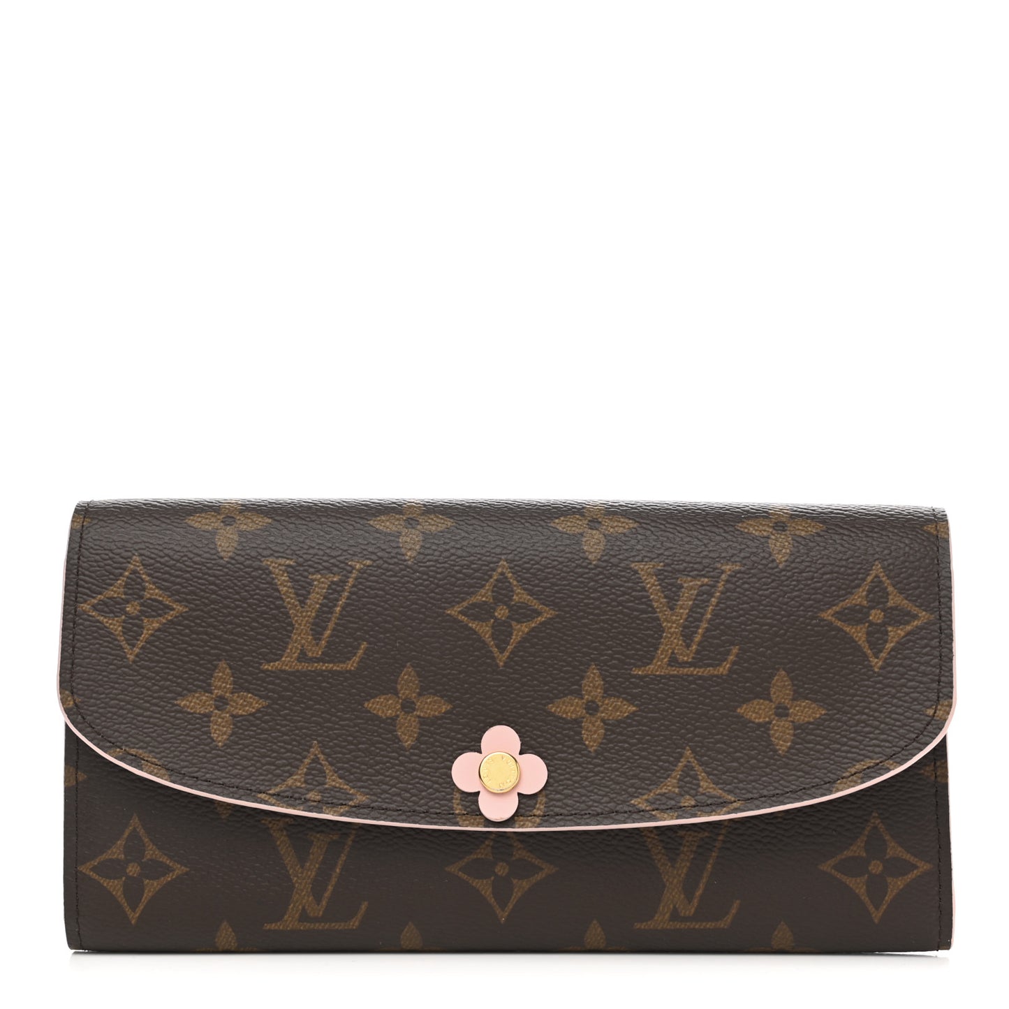 Monogram Bloom Flower Emilie Wallet Fuchsia