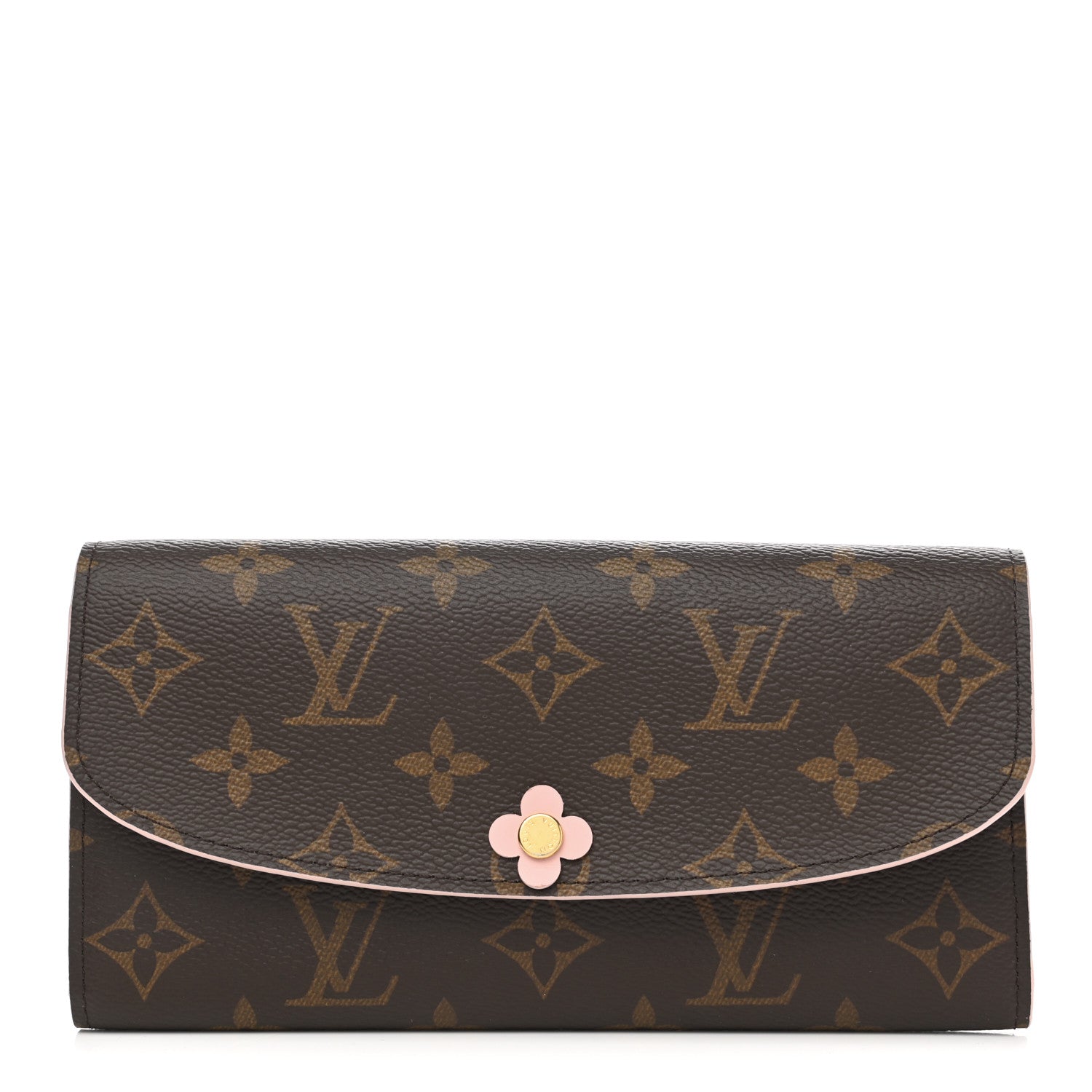 Louis Vuitton Monogram Bloom Flower Emilie Wallet Fuchsia 1 of 8