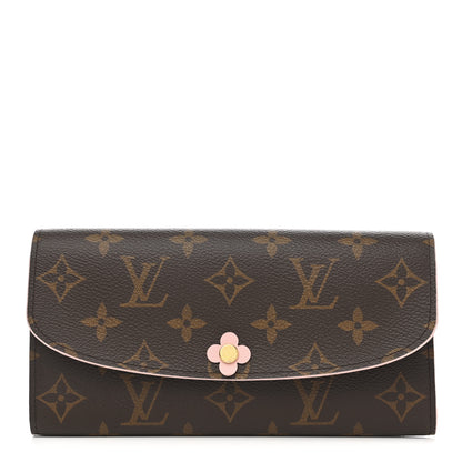 Louis Vuitton Monogram Bloom Flower Emilie Wallet Fuchsia 1 of 8