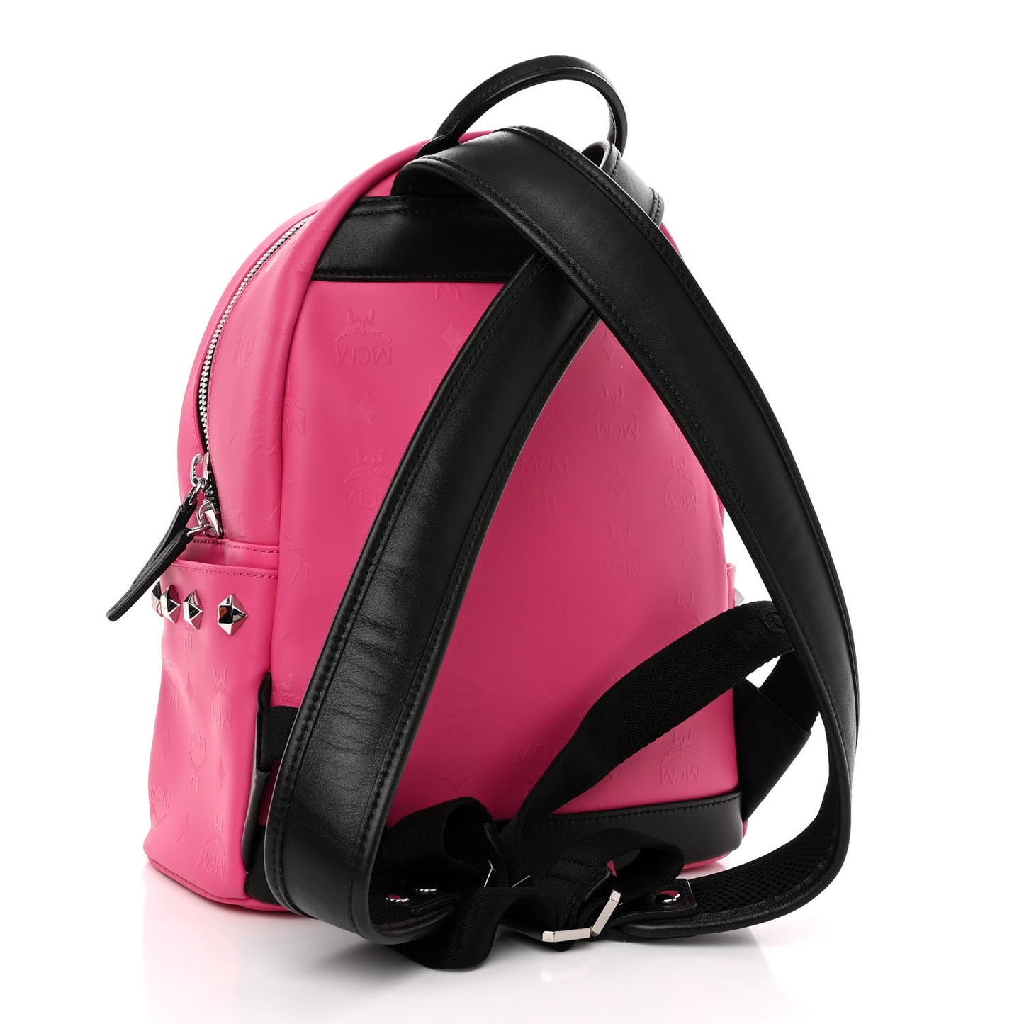 Odeon Studded Small Backpack Beetroot Pink