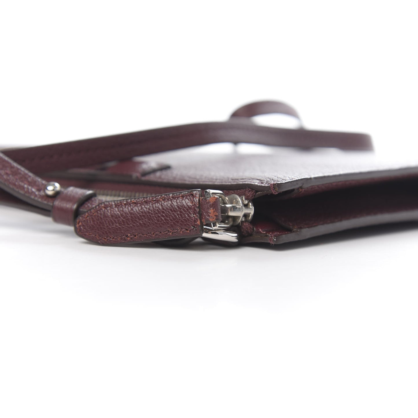 Grained Goatskin Antigona Crossbody Oxblood