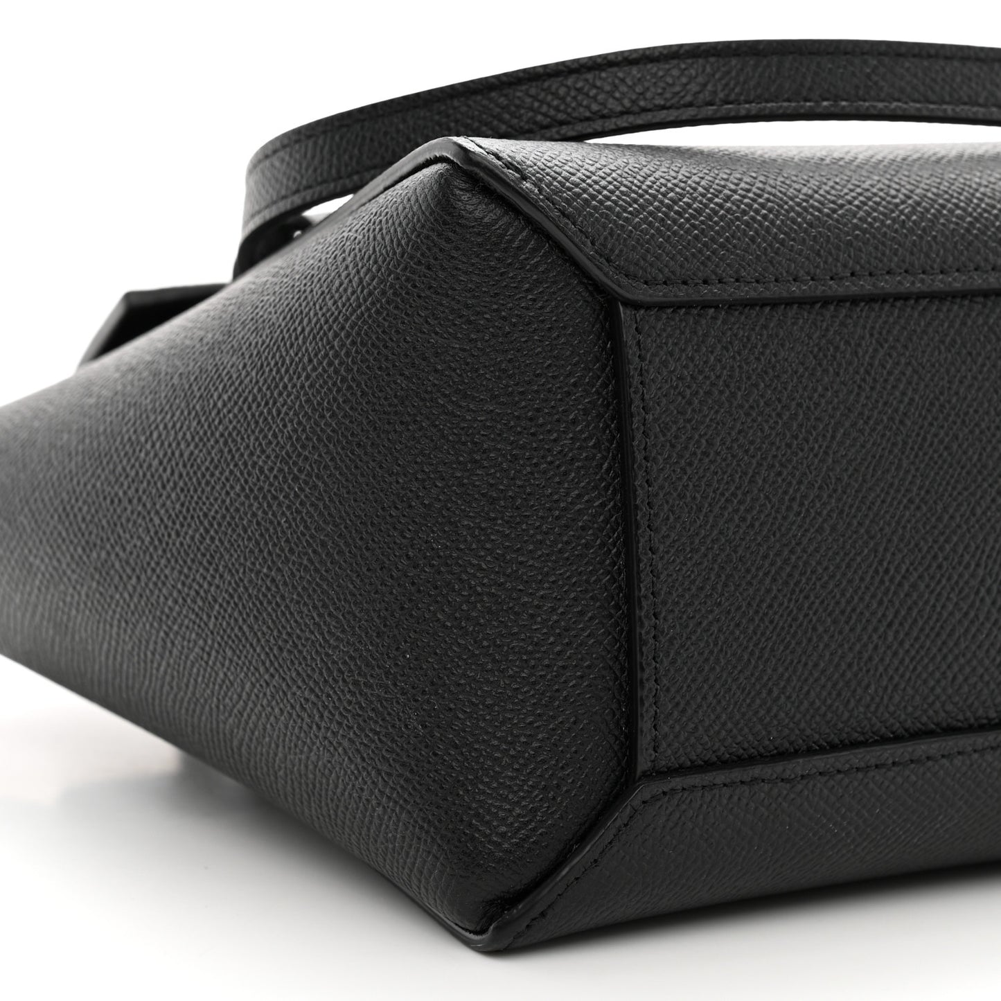 Grained Calfskin Nano Belt Bag Black