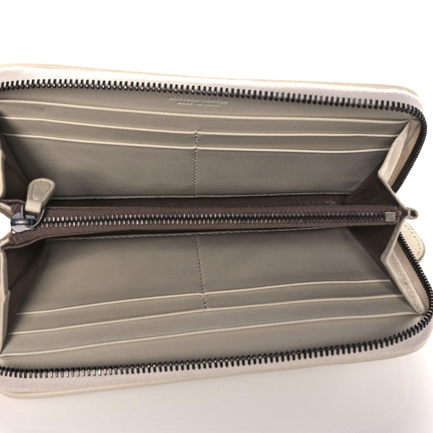 Nappa Intrecciato Zip Around Wallet Limo