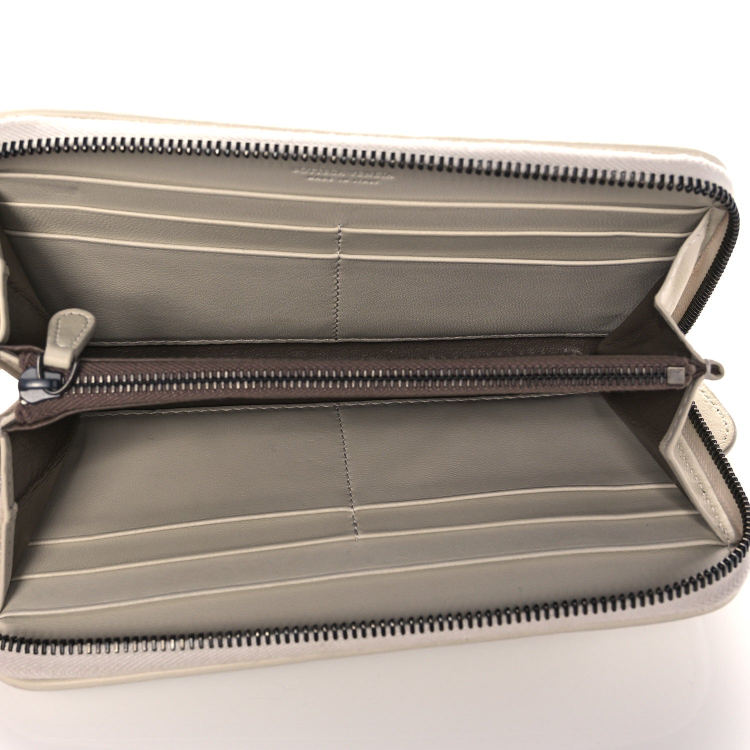 Bottega Veneta Nappa Intrecciato Zip Around Wallet Limo 8 of 13