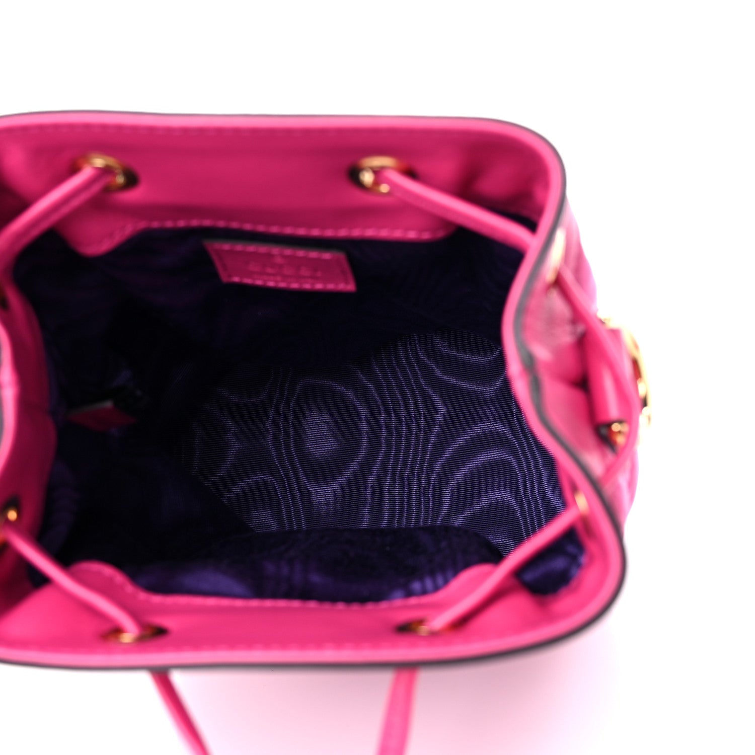 Gucci Nylon Calfskin Enamel GG Matelasse Bucket Bag Lovely 5 of 10