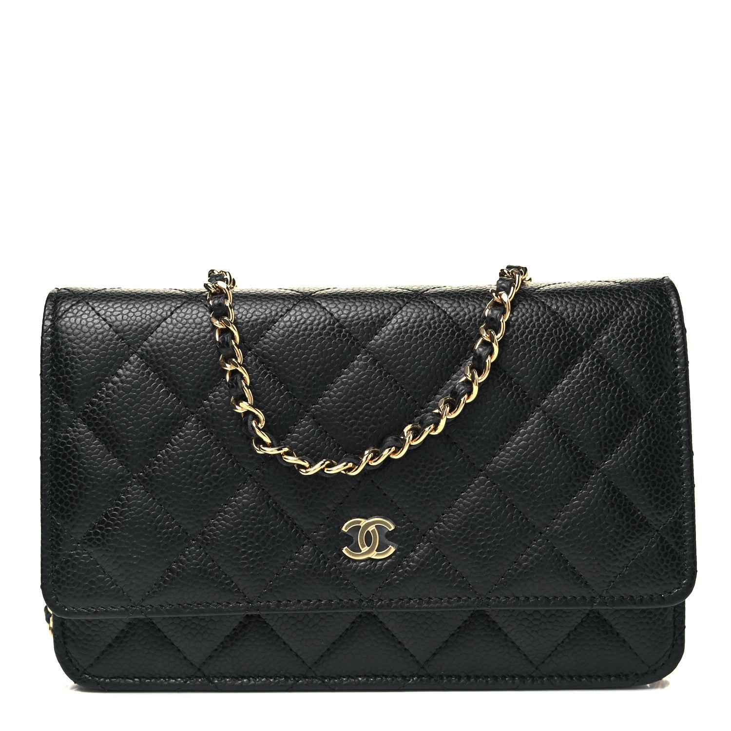 Chanel Caviar Quilted Wallet On Chain WOC Black 1 of 9
