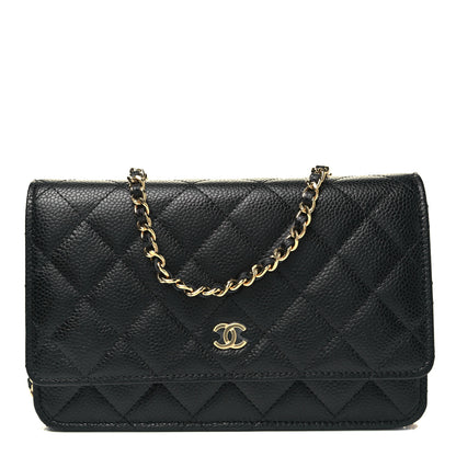 Chanel Caviar Quilted Wallet On Chain WOC Black 1 of 9