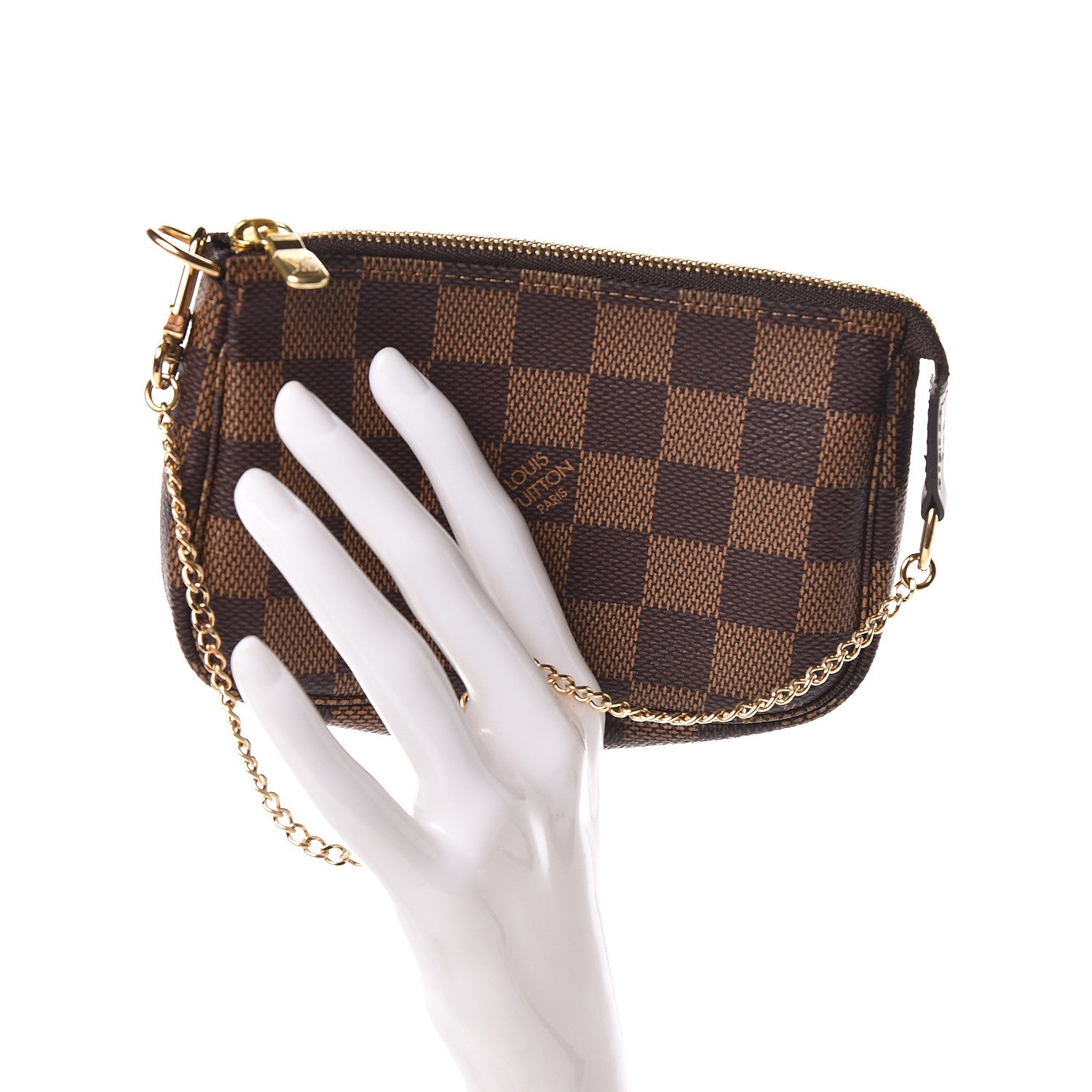 Louis Vuitton Damier Ebene Mini Pochette Accessories 2 of 8