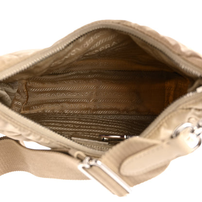 Prada Re-Nylon Triangle Quilted Padded Patchwork System Shoulder Bag Deserto 4 of 10