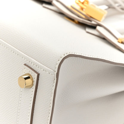 Hermes Epsom Birkin Sellier 25 Gris Pale 9 of 11