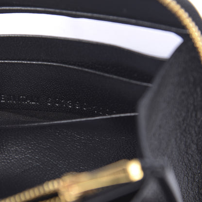 Balenciaga Grained Calfskin BB Continental Zip Around Wallet Black 7 of 7