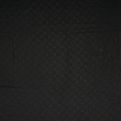 Louis Vuitton Silk Wool Monogram Shawl Black 1 of 7