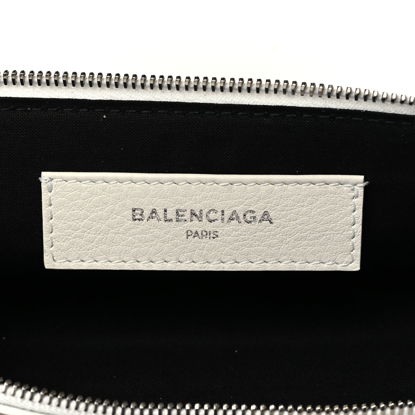 Calfskin Logo Everyday Second Bag White