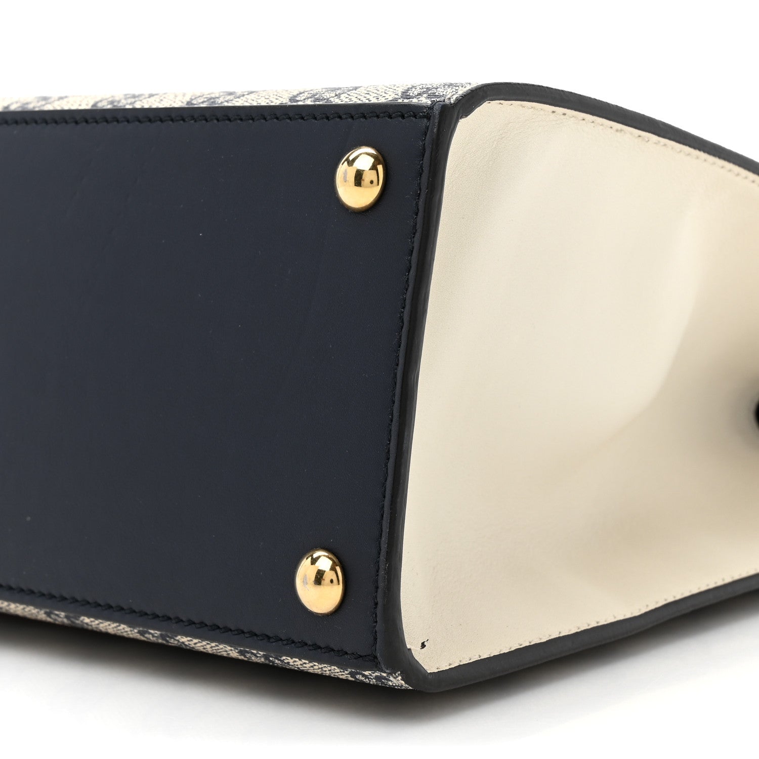 Gucci GG Supreme Monogram Calfskin Medium Padlock Top Handle Bag Beige Blue Mystic White Hibiscus Red 10 of 15