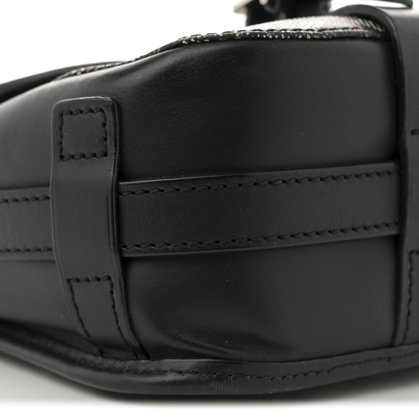 Goyardine Belvedere MM Messenger Bag Black